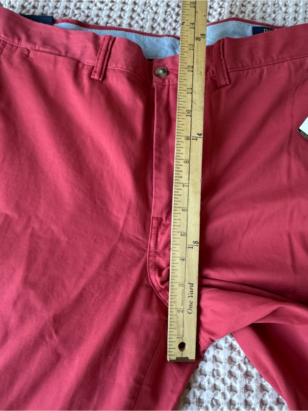 Polo Ralph Lauren Men's Straight-Fit Washed Stretch Chino Pants 38x32 Red NWT - Picture 7 of 10